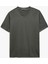 V Yaka Pamuklu Slim Fit Basic 3'lü Erkek Tişört Seti 2