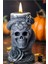 Kuru Kafa Gothic Hallowen Temalı Doğal Soya Silindir Mum 1