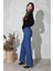 Mavi Yüksek Bel Straight Jean 4096 1