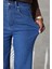 Mavi Yüksek Bel Straight Jean 4096 2