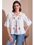 Pamuklu Regular Fit Nakış İşlemeli Bluz Bayan BLUZ 611BZ0247 1