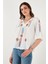 Pamuklu Regular Fit Nakış İşlemeli Bluz Bayan BLUZ 611BZ0247 5