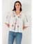 Pamuklu Regular Fit Nakış İşlemeli Bluz Bayan BLUZ 611BZ0247 6