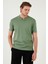 Pamuklu V Yaka Slim Fit T Shirt Erkek T SHİRT 5902122 6