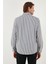 Pamuklu Çizgili Düğmeli Yaka Uzun Kollu Regular Fit Gömlek Erkek GÖMLEK CF23S112237 7