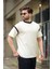 Ekru Bisiklet Yaka Regular Fit Erkek T-Shirt E7126 2
