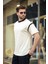 Ekru Bisiklet Yaka Regular Fit Erkek T-Shirt E7126 4