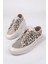 Damsel Bağcıklı Taşlı Kadın Günlük Denim Sneaker Spor Ayakkabı 2