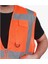 Mühendis Tipi Cepli Ikaz Yeleği Fosforlu Güvenlik Yeleği Turuncu M Beden Fermuarlı 2