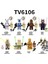 Tek Satış Yıldız Savaşı Figürleri Yapı Taşları Luke Skywalker C-3po IG88-AAT Ahsoka Clone Trooper Minifigures Çocuk Oyuncakları TV6106 (Yurt Dışından) 1