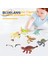 Taşınabilir Dinozor Oyuncak Mini Dinozor Oyuncak Seti Gerçekçi T-Rex Triceratops Pterosaur Stegosaurus Çocuk Hediye Çocuklar Dinozor Oyuncak (Yurt Dışından) 1