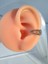 Toka Şeklinde Zirkon Taşlı Sıkıştırmalı Earcuff Kıkırdak Tek Küpe 2