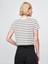 Kadın Beyaz %100 Organik Pamuk Vintage Soft Crop T-Shirt 4