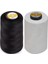 120 No 5000 mt Siyah ve Beyaz Polyester Dikiş Ipliği (2 Adet Bora) 1