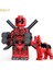 Kırmızı Renk Deadpool Köpek Uyumlu Minifigures Dc Figürleri Yapı Taşları Süper Kahramanlar Tuğla Modelleri Hediyeler (Yurt Dışından) 4