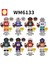 Tek Satış Futbol Oyunu Figürleri Yapı Taşları Rugby Sporları 49ERS Bills Cowboys Eagles Broncos Minifigure Yapı Tuğlaları Boys Için Oyuncaklar WM6133 (Yurt Dışından) 1