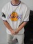 Oversıze Lakers Los Angeles Tişört - Likralı Full Kompak Penye Lakers T-Shırt 1