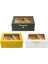 Deri Camlı Humidor Puro Kutusu Sarı 50S 5