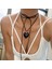 S09-3 Katmanlı Bağcıklı Halat Zincir Kalp Kolye Kolye ile Kadınlar Için Trendy Zarif Gerdanlık Kolye Moda Takı Aksesuarları (Yurt Dışından) 1