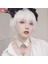 Siyah Y2K Baharat Kız Kolye Yaka Çapraz Kolye Dekorasyon Peruk Yaka Perçin Boyun Süsleme Gotik Punk Lolita Rock Op (Yurt Dışından) 3