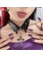 Beyaz Lot Renk Baharat Kız Kolye Yaka Çapraz Kolye Dekorasyon Perçin Boyun Süsleme Gotik Punk Lolita Y2K Harajuku Kaya Gerdanlık (Yurt Dışından) 3