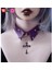 Kırmızı Lot Renk Baharat Kız Kolye Yaka Çapraz Kolye Dekorasyon Perçin Boyun Süsleme Gotik Punk Lolita Y2K Harajuku Kaya Gerdanlık (Yurt Dışından) 5