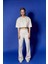 Ekru Basic Crop T-Shirt 1