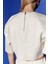 Ekru Basic Crop T-Shirt 2
