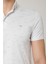 Erkek Desenli Yakalı Beyaz Tshirt 2