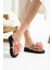 Somon Çiçekli Platform Parmak Arası Acıtmaz Plaj Terlik Flip Flops 1