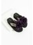 Mor Çiçekli Platform Parmak Arası Acıtmaz Plaj Terlik Flip Flops 4