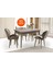 Hg Cappicino Ortadan Açılır Büyüyen Yemek Masası 80 x 130 cm Sadece Masa Fiyatıdır 3