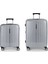 2 Valiz Seti (Kabin ve Orta Boy) Brooklyn Gümüş 1