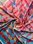 Scarf Pink/turkuaz Geçişli Fular 100*100 cm 1