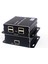 Cat 5 USB 2.0 Sinyal Uzatma Cihazı, Alıcı (Receiver) ve Verici (Sender) Birim dahil, 4 Port USB 2.0 Hub, 60 metre, alüminyum&lt;br&gt;Beek USB 2.0 Extender 60m 1