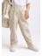 Çiçekli Gabardin Pantolon 2-7 Yaş Ekru Çiçekli 2
