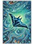 The Reef Desing Vatoz Deseneli Mavi Deniz Temalı Kaymaz Dijital Baskı Halı Yazlık Halısı 2