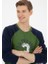 Erkek Yeşil Sweatshirt 4