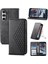 Samsung Galaxy S23 Fe Standı Için Flip Case El Kayışı Günlük Kullanım Eşkenar Dörtgen (Yurt Dışından) 1