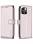 Iphone 15 Cüzdan Çok Renkli Deri Çanta Iş Yuvası Için Flip Case (Yurt Dışından) 1