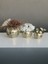 Işıltı Home Desıgn Aynalı Cam Vazo yuvarlak Açık Gold 3 Lü Set 6