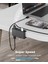 5gbps USB 3.0 Hub Kelepçe Adaptörü, Ekstra Güç Kaynağı Bağlantı Noktası ve 4.92 Ft USB Veri Kablosu ile Alüminyum 4 Portlu USB Bölücü, USB Genişletici MH4PU Siyah Renk 5