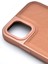 iPhone 15 Pro Uyumlu Deri Görünümlü Sert Kapak Kılıf Taba Kum Beji 3