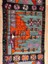 100 x 343 cm Turuncu ve Siyah El Dokuması Türk Kilimi, Camii ve Ender Motifler, Yün Yolluk 5