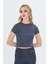 Soft Touch Bedene Oturan Spor Crop T-Shirt Short Fitted 1