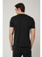 Sıfır Yaka Bisiklet Yaka Penye Likralı Lacivert Erkek Tshirt 5