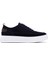 Erkek Lacivert Bağcıklı Kalın Tabanlı Süet Deri Sneaker 25SFD740310 1