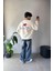 Vintage Baskılı Bisiklet Yaka Sweatshirt 3