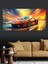 Kanvas Tablo Hızın Temsilcisi Sarı Araba 4