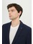 360 Her Yöne Esneyen Pamuklu Esnek Slim Fit Dar Kesim Mono Yaka Armürlü Blazer Ceket 4